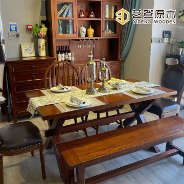 Natural Wood Rustic Dining Collection