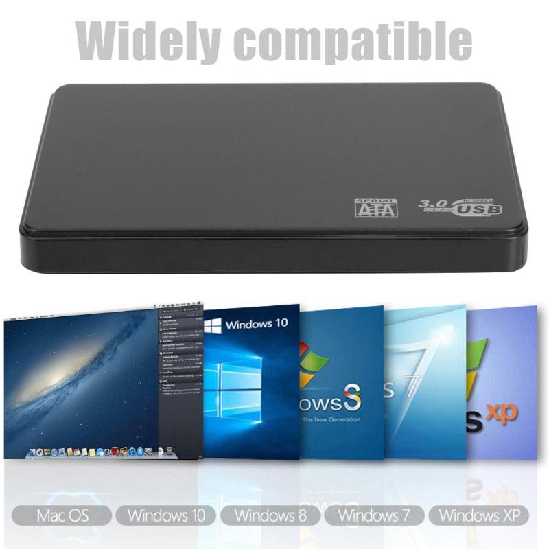 VKTECH 2.5 inch USB 3.0 Micro-B to SATA External 6-Gbps SSD Hard Drive Enclosure External Hard Drive Disk HDD Enclosure Caces