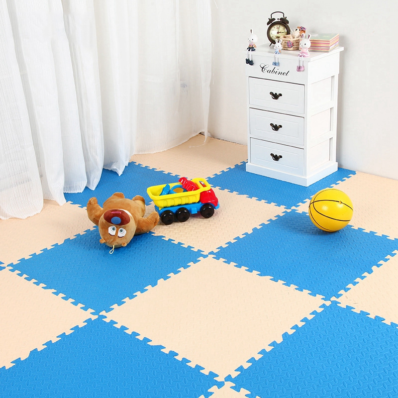10pcs Children's Soft Developing Crawling Rug,Baby Beige Coffee Interlocking Puzzle EVA Foam Mat,Pad Floor For Baby Games Carpet