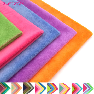 ZYFMPTEX 45x50cm 5Pcs/Lot 100 Polyester Fabric 1.5mm Pile Minky Plush Fabric For DIY Sewing Patchwork High Quality Free Shipping