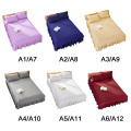 Hotel Home Polyester Bed Covers Emf Protection 2 Size Coverlets Ruffle Pastoral Style Linen Duvet Cover Fit Bedspread