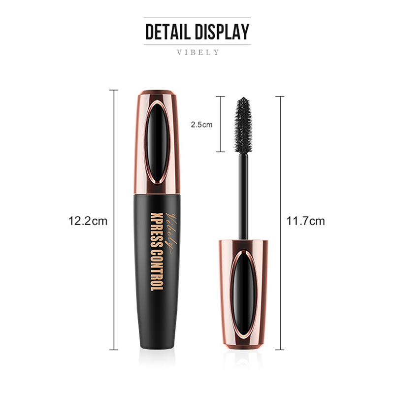 4D Silk Fiber Mascara Long Black Lash Eyelash Extension Waterproof Eye Makeup Quick-drying Mascara Cosmetics TSLM1