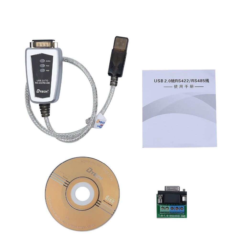 USB 2.0 to RS485 RS422 Serial Converter Adapter Cable FTDI Chip Windows 10 8 7