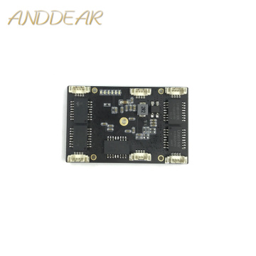 ANDDEAR Customized industrial 5 port 10/100M unmanaged network ethernet switch 12v pcba module network switch