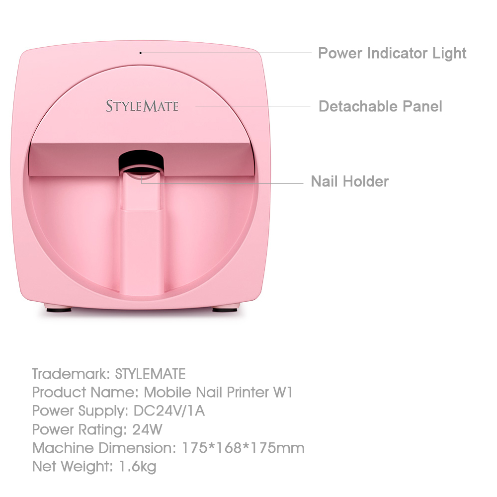 Stylemate Mobile Nail Printer 3D Automatic Nail Painting Easy All-Intelligent Print Machine Manicure Equipment O'2nails