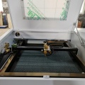 50W CO2 laser cutter 4040 laser cutting and engraving machine with gold laser head and free shipping