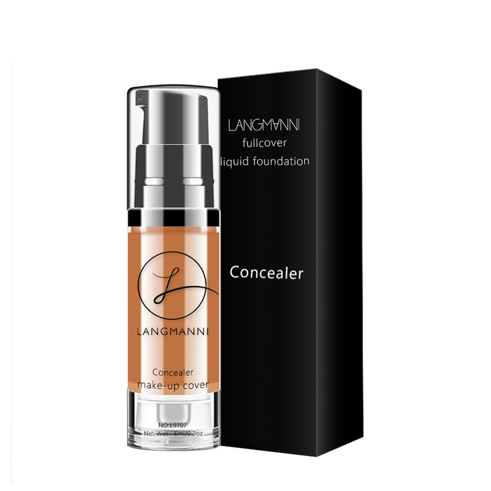 Langmanni 6 Colors Makeup Concealer Foundation Liquid Whitening Waterproof Make Up Contour BB Cream Korean Cosmetics TSLM2