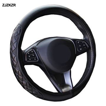 PU Leather Auto Steering Wheel Cover Bus Truck Car For Diameters 36 38 40 42 45 47 50 CM 3D Non-slip Wear-resistant Car Styling