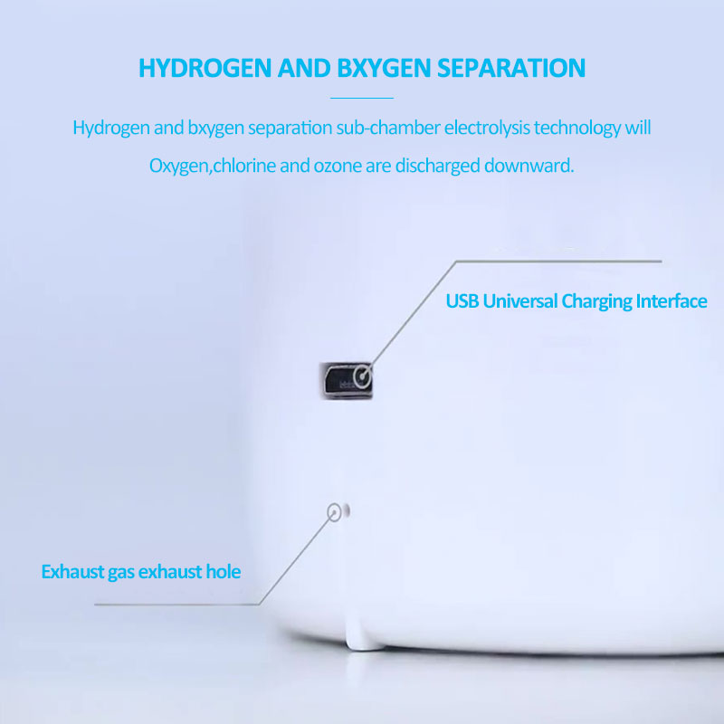 Pure H2 Max 3300ppb Hydrogen water generator with SPE&PEM Dual chamber Technology High concentration Hydrogen water bottle