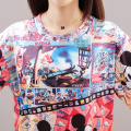 DISNEY New summer European and American fashion women's clothing 2020 cartoon brand shirt print short-sleeved women's T-shirt ZH