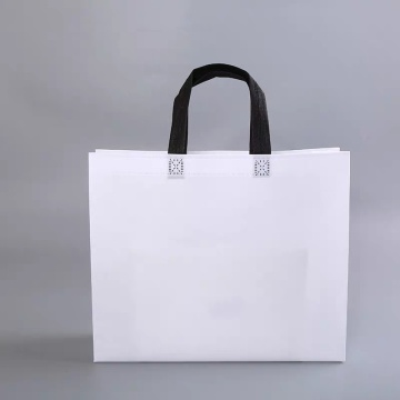 500pcs/lot Promotional Eco-friendly Recyclable Non Woven Shopping Tote Bags with Handle Custom Logo Printing Daily Fabric Bag