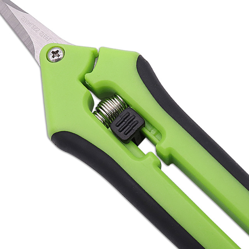 Gardening Hand Pruner Flower Pruning Shear with Stainless Steel Blade, Safety Lock, Labor-Saving Spring, Fruit Picking Shears