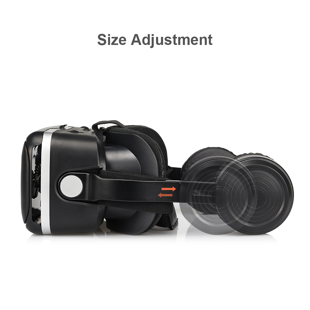 100% Original VR SHINECON 6.0 Virtual Reality goggles 120 FOV 3D Glasses google cardboard with Headset Stereo Box For smartphone