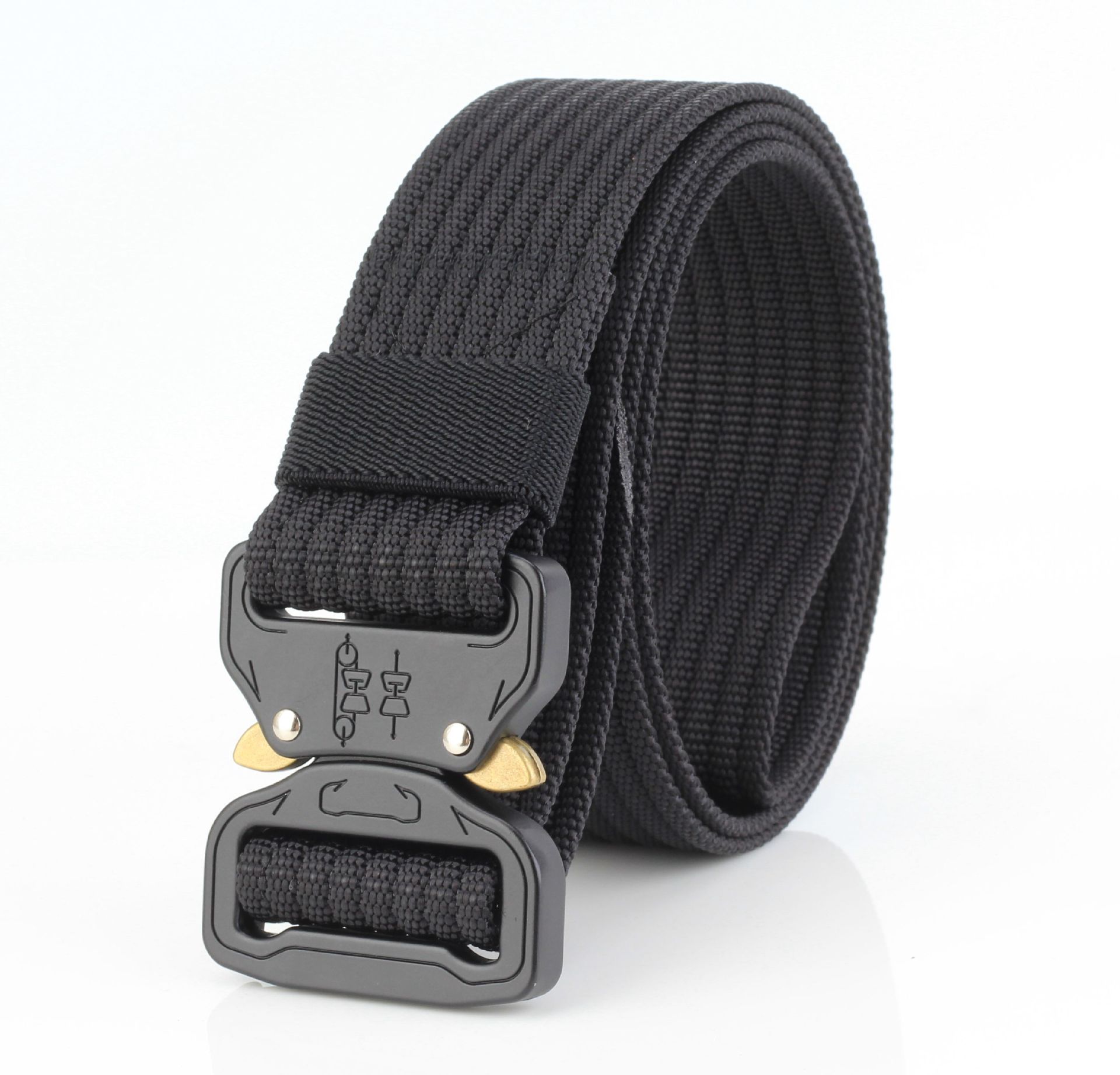 Military Equipment Solid Belt Men Tactical Designer Belts Nylon Strap Canvas Metal Buckle Waist Support Waist Belt