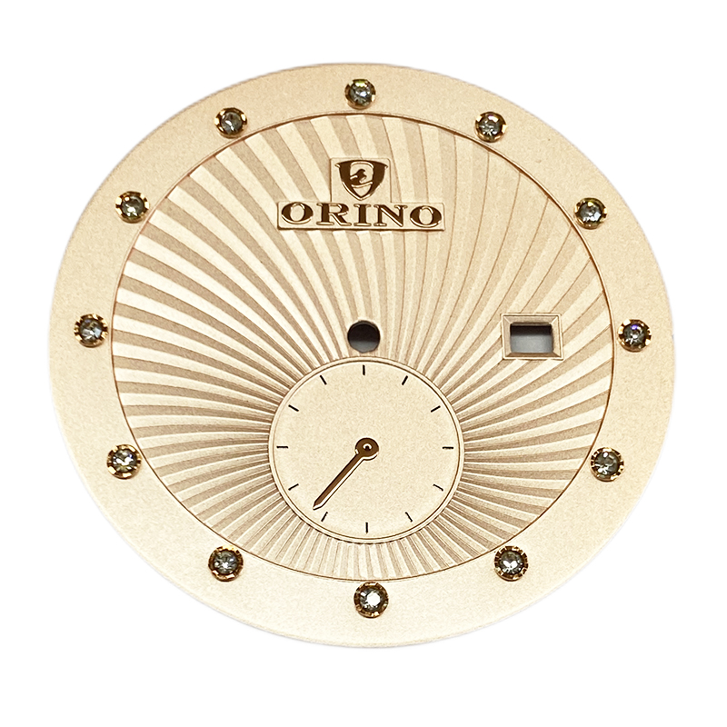 Custom guilloche watch dial