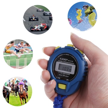 Handheld Digital LCD Chronograph Sports Counter Stopwatch Timer Alarm Stop Watch