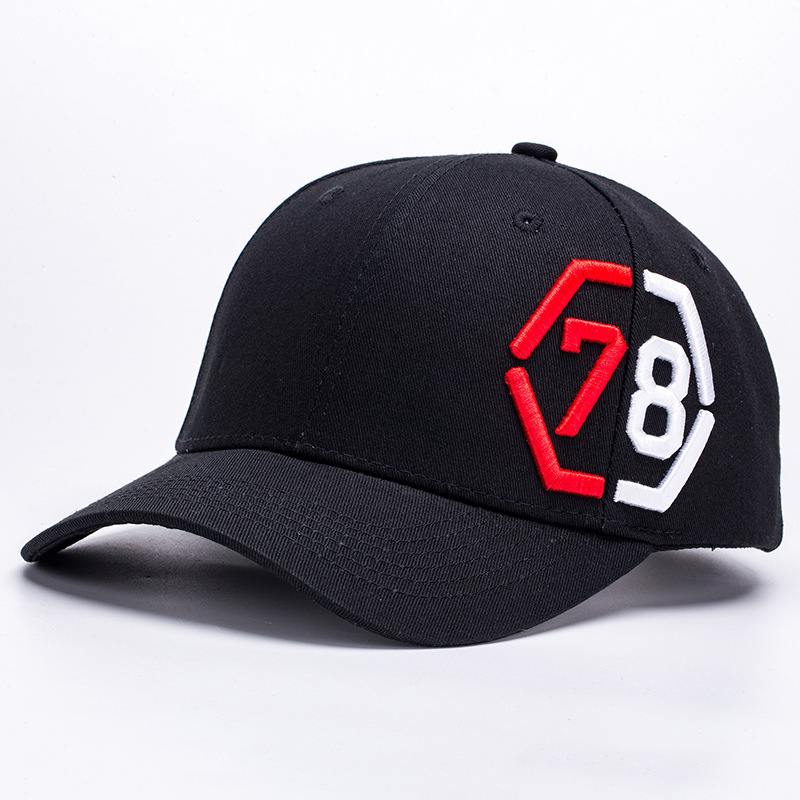 New Number 78 Baseball Cap Men Women Fashion Casual Sports Dad Hat Red Black 2 Colors