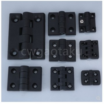 10pcs/set Black Color Nylon Plastic Butt Hinge for Wooden Box Furniture Electric Cabinet Hardware