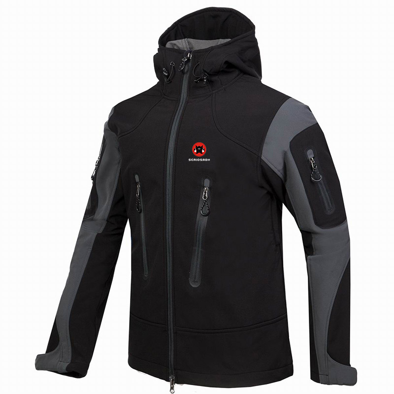 2019 Outdoor Men's Softshell Jacket Windstopper Waterproof Hiking Jackets Outdoor Thick Winter Coats Trekking Camping Ski Jacket