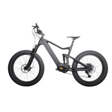 2021 New Brand Toray Carbon 26er Electric bicycle Bafang M620 G510 Motor ultralight Complete suspension fat EBikes 1000W 48V
