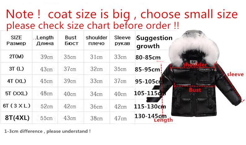 Children Parkas Outerwear & Coats Boys big Fur Collar quilted waterproof kids winter warm snow light Duck Down Jackets For Cold