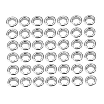 200Pcs Silver Tone Metal 8mm Garment Eyelet Ilhoses Scrapbooking DIY Embelishment Eyelet DIY Clothes Apparel Sewing