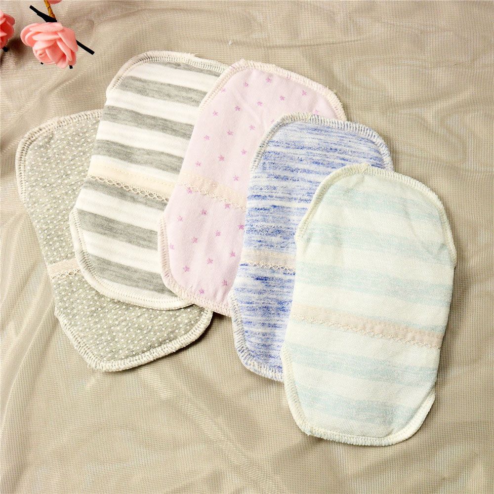 2pcs Washable Sanitary Menstrual Mama Pad Reusable Soft Cotton Cloth Towel Pads Feminine Hygiene Panty Liner Diaper Panty Pads