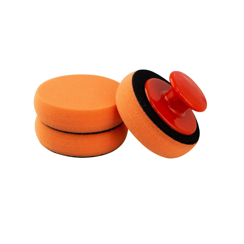 Car Wax Polishing Sponge Replaceable Handle Tire Wax Sponge High Density Foam Sponge For Auto Waxing Accessories