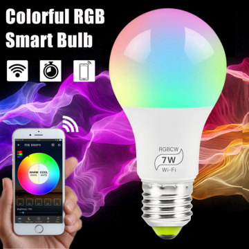 Dropship 1/4/5/10PC Smart WiFi Light Bulb RGB Magic Light Bulb Lamp Wake-Up Lights Compatible with Alexa and Google Assistant