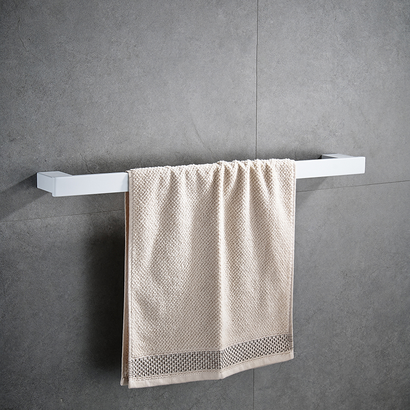 Bathroom Hardware Set White Robe Hook Towel Rail Bar Rack Bar Shelf Tissue Paper Holder Toothbrush Holder Bathroom Accessories