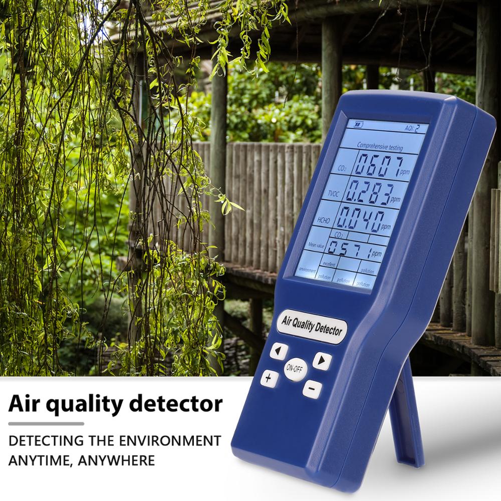 CO2 ppm Meters Mini Carbon Dioxide Detector Gas Analyzer Protable Air Quality Tester Toxic Combustible Gas Detector For Home