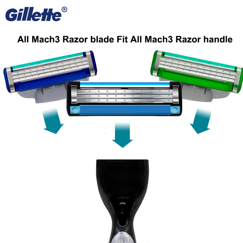 Shaving Razor for Men Original Gillette Mach 3 Shaving Blades Gillette Razor Blades Cassette Manual Razor