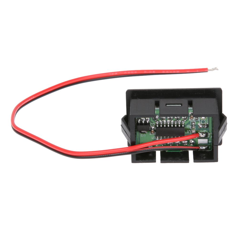 Red/Green/Blue 0.36inch Car Motor LED Digital Voltmeter Gauge Volt Voltage Panel Meter LED Volt Panel Meter Gauge Measurement