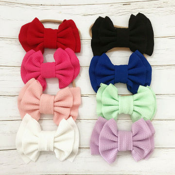 Cute Elastic Headband Baby Girls Big Bow Hairband Kids Hair Accessories 9 Colors