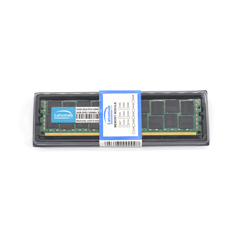 Latumab RAM DDR3 16GB 32GB 64GB 1866MHz REG ECC Server Memory PC3-14900 DDR3 RAM 240 Pins Memoria RAM DDR3 Memory Module