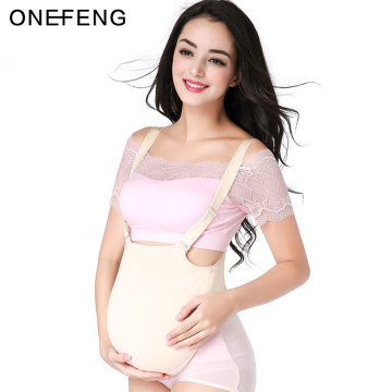 ONEFENG 2000-4600g/pc Silicone Cloth Bag Belly Fake Belly for Cross Dresser Pretty for False Pregnant