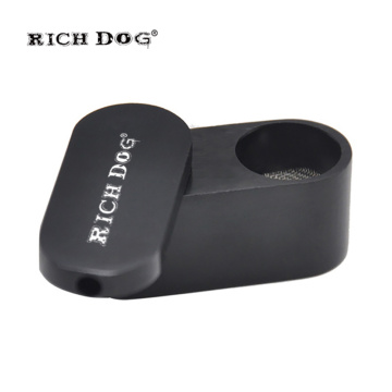 Rich Dog Turning Metal Smoking Pipe 2 Layers Rotation Portable Pipes for Smoking Herb Creative Smoke Tobacco Pipe Herb Grinder