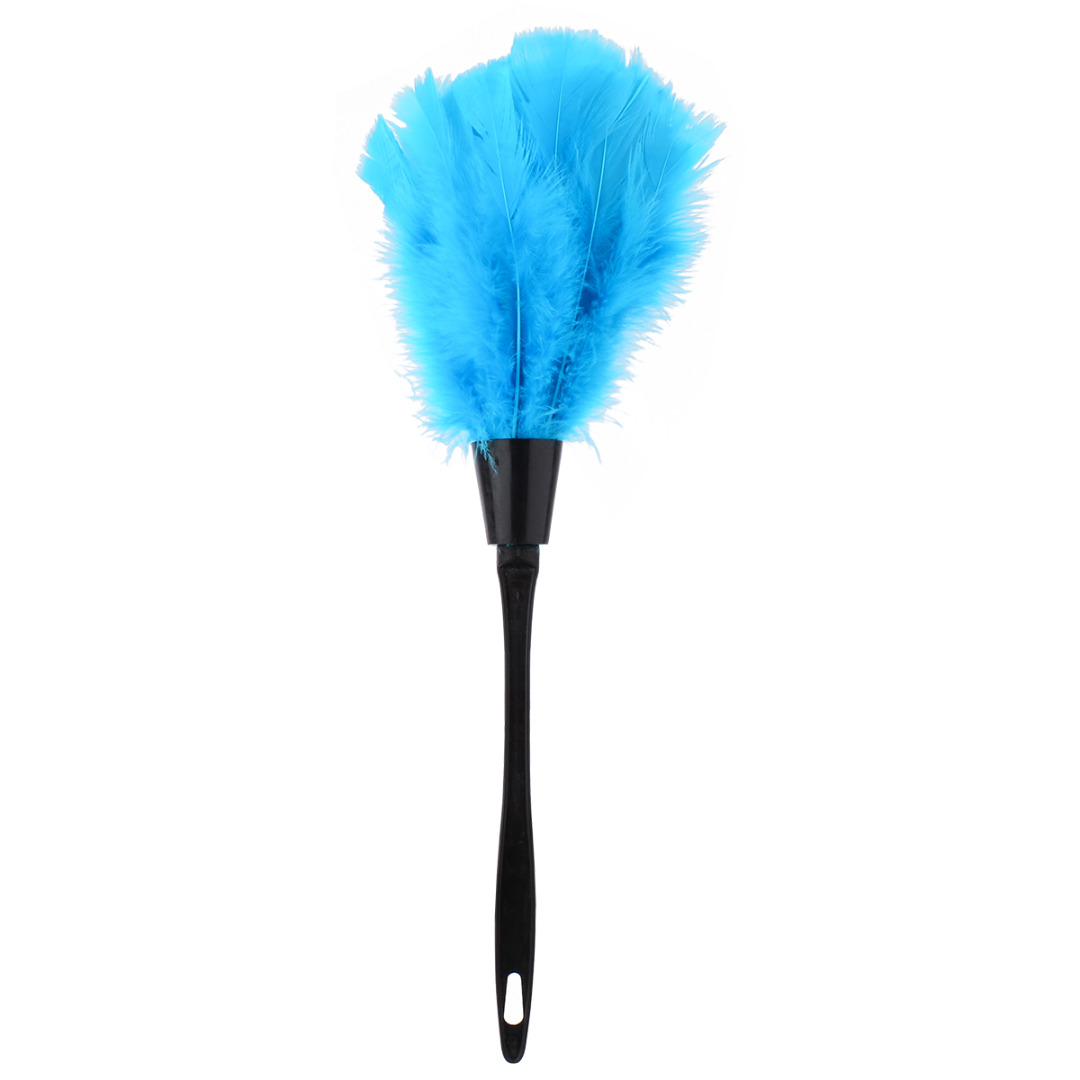 1pcs Feather Duster Household Dusting Brush With Black Plastic Handle Household Cleaning Tool 5colors