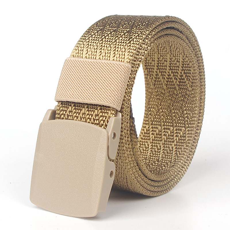 Army Tactical Men Belts Women Fabric Canvas Belts With Plastic Buckle cinturones para hombre ceinture femme
