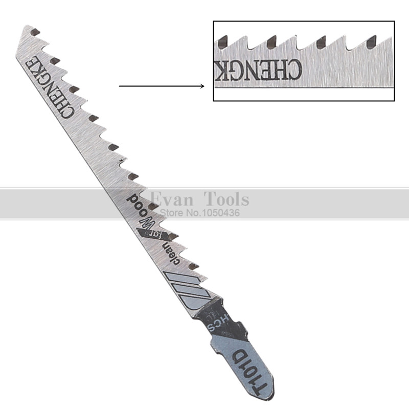 Jig Saw Blades T101D 100mm Clean Cutting 10 Pcs For Wood PVC Fibreboard Reciprocating Saw Blade Power Tools