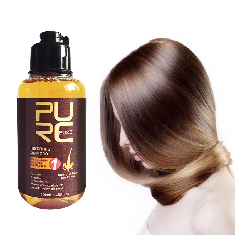 PURC Herbal Ginger Hair Shampoo Treatment Anti Hair Loss Help Regrowth Ginseng Hair Care Hair Root Thicken Shampoo TSLM1