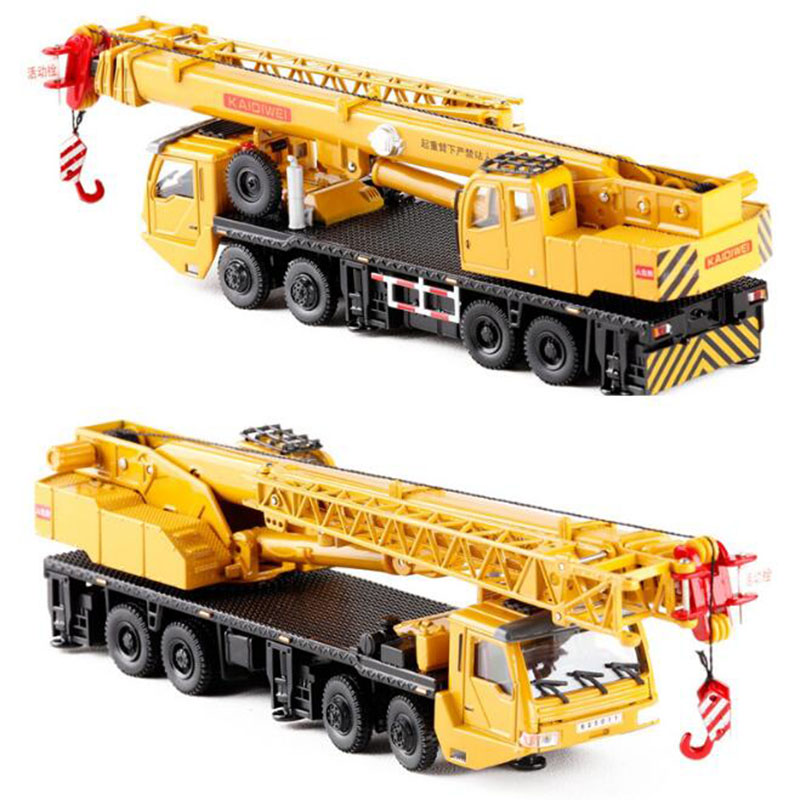 1:55 Scale Metal Diecast Help car Engineering Vehicles Alloy Car Models Toys Crane Hoisting Hoist Lifter Machine Truck For Kids