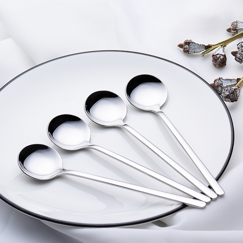 4Pcs/8Pcs Set Karean Coffee Spoon Stainless Steel With Slim Handle Spoon Tea Home Kitchen Tableware Spoons