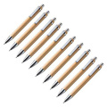 Ballpoint Pen Set Bamboo and Wood Writing Tools, Blue Refill (60 Pieces)