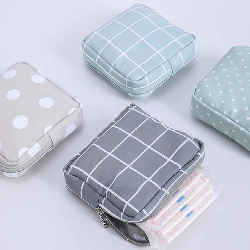 New Sanitary Towel Napkin Pad Tampon Purse Holder Case Bag Organizer Pouch Girls Feminine Hygiene Portable Mini Bag Storage Bags