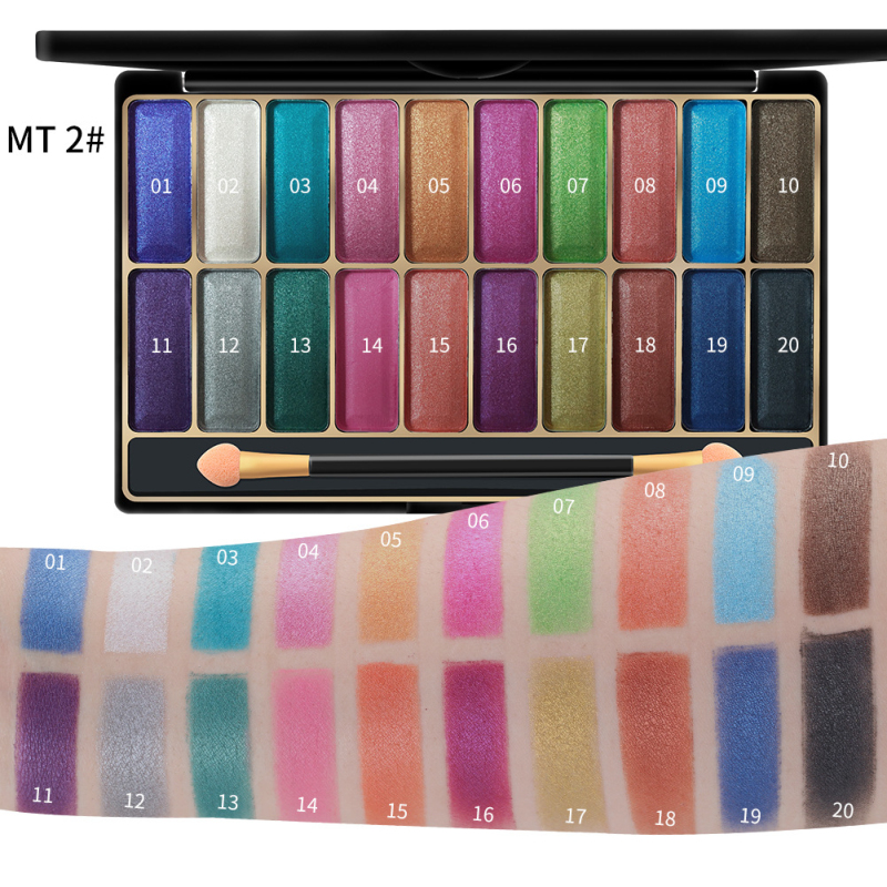 MISS ROSE 20 Colors Matte Pearl Eye Shadow Palette Makeup Beauty Cosmetic Long-Lasting sombras de ojos Maquiagem TSLM2