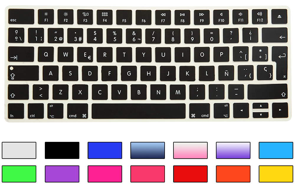 Spanish Keyboard Cover Silicone EU Euro ESP For New iMac Magic Magic 2 Bluetooth Keyboard PC Computer Skin Protector