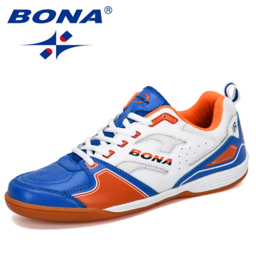 BONA 2019 New Designer Men Soccer Shoes Outdoor Training Football Boots Man Sport Sneakers Athletic Shoes Male Leather Comfortab