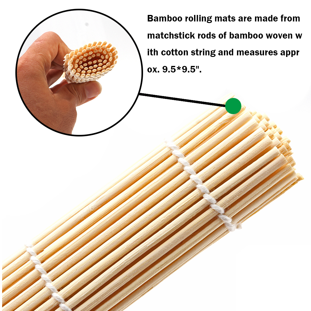 Sushi Rolling Roller Bamboo DIY Sushi Mat Onigiri Rice Roller Hand Maker Sushi Tools Kitchen Japanese Sushi Maker