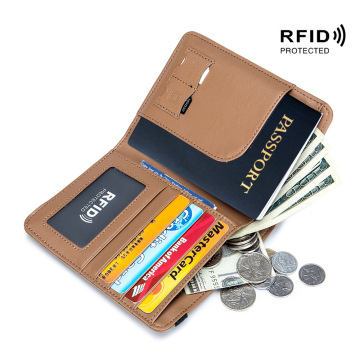 DIENQI Rfid Genuine Leather Passport Cover Travel Wallet Men Women Credit Card Holder Case Passport Holder Travel Accessories